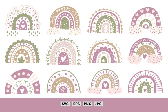 Rainbow Baby Clipart. Rainbow Vector - Download Now