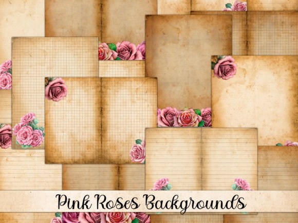 Pink Roses Blank Journal Paper - Download Now