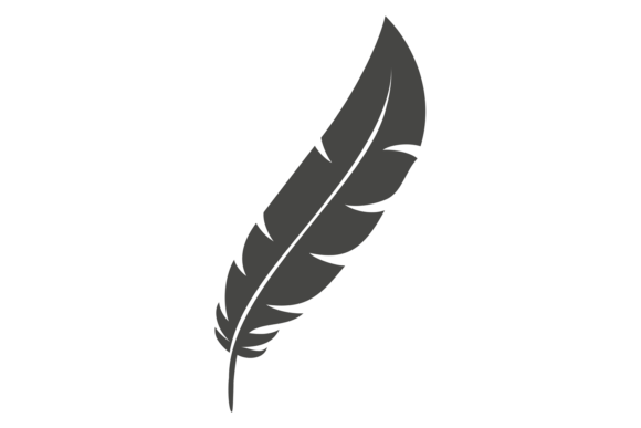 Bird Feather Black Icon. Stylized Flying - Download Now