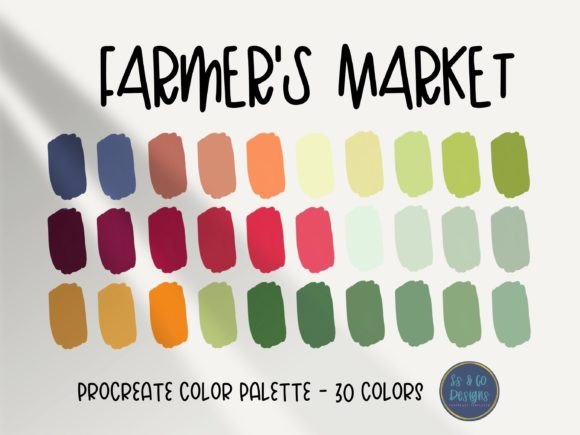 Farmers' Market Procreate Color Palette - Download Now