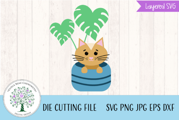 Download Cute Kitty Cat Hiding in Potted Plant - Plant Collection