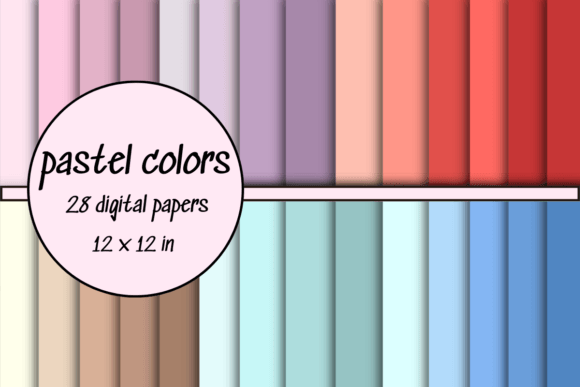 Pastel Colors Digital Backgrouds - Download Now